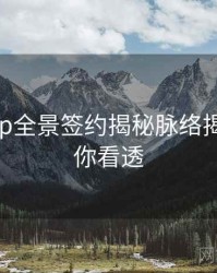 杏吧app全景签约揭秘脉络揭秘，带你看透