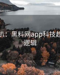 独家深扒：黑料网app科技趋势热度逻辑